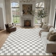 thumbnail image 2 of BERTHMEER 9'x12' Area Rugs for Living Room Bedroom Office Dining Room Farmhouse Geometric Modern Indoor Large Rugs Non Slip Machine Washable Carpets,Gray, 2 of 6