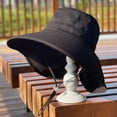 thumbnail image 3 of Grand Chapeau de Protection Solaire à Grand Bord pour Femmes, Chapeau d'Été Résistant aux UV, Châle Couvrant le Visage, Chapeau de Randonnée et de Voyage, S6, comme Montré, 3 of 7