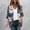 Multicolor(New)C, variant on Women's Cardigan Lightweight Breathable Versatile Stylish Printed Blouse Casual Loose Comfortable 3/4-Sleeve Cardigan Outerwear for Spring Summer