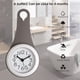 thumbnail image 4 of Reloj de baño sencillo, cocina, reloj de ventosa doméstico resistente al agua y silencioso, 4 of 6