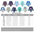 thumbnail image 4 of URMAGIC URMAIC Toddler Little Girls Long Sleeve Rash Guard Zip Up One Piece Floral Swimsuit, 4 of 4