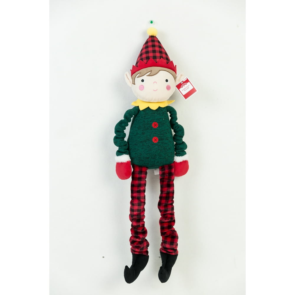 Holiday Time 28in Hanging Knit Elf Plush - Walmart.com - Walmart.com