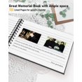 thumbnail image 2 of WEMATE Guest Book for Wedding, Simply Elegant Leather Memorial Guestbook, Sign-in Book Black 7" x10″, 2 of 6