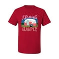 thumbnail image 3 of Happy Glamper | Fancy Camping Camper Van Caravan | Nature Lover Men's T-Shirt, Red, M, 3 of 5