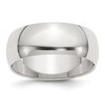 thumbnail image 1 of Bande Demi-Ronde en Argent Sterling de 8 mm&44; Taille 7, 1 of 1