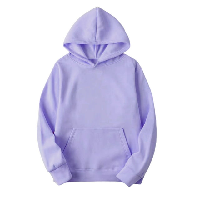 Yuyuzo Women Oversized Hooded Long Sleeve Basic Sweatshirts Fall Trendy Solid Color Pullover Tops