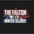thumbnail image 2 of Girl's Marvel The Falcon and the Winter Soldier Spray Paint  Graphic Tee Black Small, 2 of 4