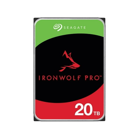 Seagate IronWolf Pro 20TB NAS Hard Drive 7200 RPM 256MB Cache CMR SATA 6.0Gb/s 3.5" Internal HDD NE-ST20000NE000