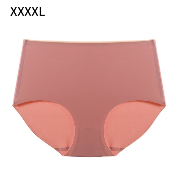 Bragas Mujer Calzoncillos transpirables de cintura media sin costuras Ropa interior suave, Rosa, 4XL Scienceny AP001340-09
