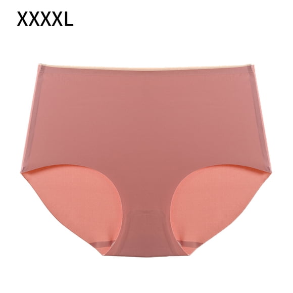 Bragas Mujer Calzoncillos transpirables de cintura media sin costuras Ropa interior suave, Rosa, 4XL Speravity AP001340-09