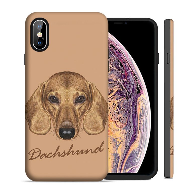 Mundaze Dachshund Dog Double Layer Hybrid Case Cover For Apple iPhone XS Max Mundaze Dachshund Dog Double Layer Hybrid Case Cover For Apple iPhone XS Max