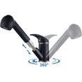 thumbnail image 3 of Grifo de cocina negro con rociador de 2 chorros Grifo mezclador de fregadero de cocina con rociador de latón extraíble Grifos mezcladores de agua fría y caliente thsinde Active Biensenido a ACTIVE, 3 of 5