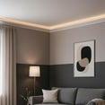 thumbnail image 5 of 7-Piece 94.5″ (55.12 ft) LED Baseboard & Crown Molding with Duct Kit for Seamless Ambient Home Accent Lighting | Waterproof Channel for Easy LED Strip Installation (Baseboard Molding | ASL-004-A), 5 of 7