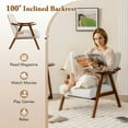 thumbnail image 6 of Spaco Modern Accent Chair Leisure Armchair with Felt Pads-Beige, Modern Chair for Dorm, Room, Office, 6 of 6