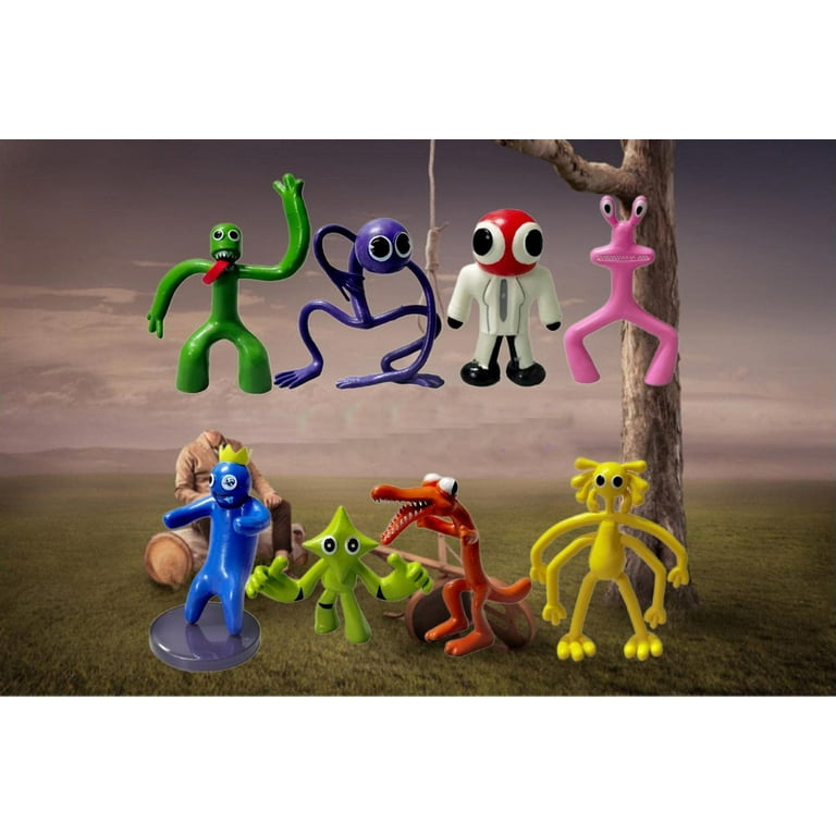 8 PCS Roblox Rainbow Friends Toy Figures - A