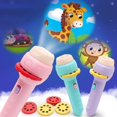thumbnail image 4 of 1 Set Projector Toy Manual Early Educational Plastic Sturdy Slide Flashlight Toy for Bedtime, 4 of 8