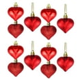 thumbnail image 2 of Peacheart 36Pcs Valentine’s Day Heart Ornaments, 2.36" Red Glitter Heart Shaped Baubles Hanging Decorations for Valentines Day Mothers Day Christmas Tree Wedding Anniversary Party Decoration, 2 of 8
