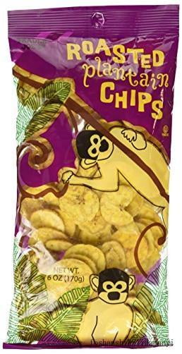 Trader Joe's Roasted Plantain Chips - Pack Of 2 Bags, Unsweetened Snack