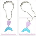thumbnail image 3 of 12 Pcs Mermaid Decorative Shower Curtain Hooks 2 Colors Iron Shower Curtain Rings Curtain Hooks with Resin Mermaid Tail Pendants Decorative Hooks for Bathroom Shower Curtain Rod, 3 of 7