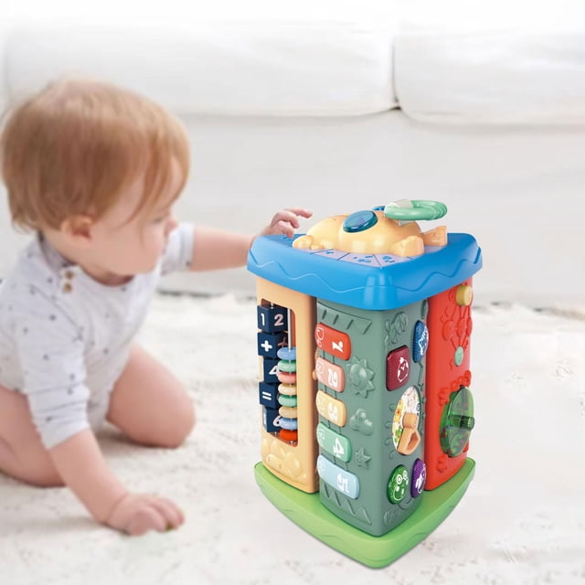 Cubo de actividad Musical Hugo Juguetes de actividades musicales Azul