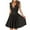 Black, variant on Womens Wedding Guest Dresses Blue Elegant Sleeveless A-Line Short Dress V-Neck Knot Mini Dress Flowy Corset Solid Homecoming Bodycon Wrap Party Dress Evening Prom