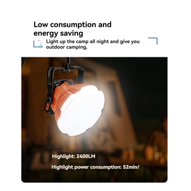 Luz de Trabajo LED Portátil de 24 W y 2400 con Gancho para Baterías Makita1 de 18 V para