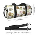 thumbnail image 2 of Fotbe Donut Sloth Pattern Foldable Sports Gym Bag with Wet Dry Pocket, Travel Bag, Large Capacity Duffel Bag, Splash Proof Carry on Bag, Overnight Bag, Weekender Bag, 2 of 6