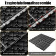 thumbnail image 3 of Olurrisa Interlocking Deck Tiles, Diy Modular Interlocking Decking Floor Tiles, Indoor And Outdoor Floor Tiles, Courtyard Floor Tiles That Easy To Install Quickly ,44 Pieces Dark Gray, 3 of 10