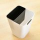 thumbnail image 4 of Kearding Cubo de basura sin tapa Cubo de basura de doble capa Cesto de basura Cocina Almacenamiento en el hogar Negocio Hogar Inodoro Simple Suministros de limpieza para el hogar Blanco, 4 of 6