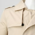 thumbnail image 6 of JUMESGU Men Waterproof Long Trench Coats Men's Thermal Single Coat Business Peacoat (Khaki,S), 6 of 9