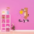thumbnail image 3 of Babies Bee You Cute Cartoon Wall Decal Decoration Honey Bee Vinyl Wall Sticker Decal Art Lasts Years and Easily Removable - Size: 32 In(W) x 40 In(H), 3 of 5
