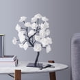 thumbnail image 3 of Lámpara de mesa con luces LED para árbol de rosas y flores, hada bonsái, USB, para decoración, festivales y fiestas. Rosa blanca, 3 of 9