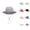 Grey, variant on Kids Vacation Style Solid Mesh Bucket Hat - Breathable Face Covering Sun Protection Caps, Anti-UV Function For Beach Summer Outdoor Play & Travel Essentials For Boys Girls Children