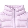 thumbnail image 6 of Abomasnow Kids Boys and Girls Puffer Vest Jacket Sleeveless Stand Collar Solid Jackets Casual Lightweight Warm Winter Cold Weather Hikking Outerwear Jackets with Pockets 7-15 Years, 6 of 7