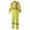 Yellow-green, variant on Pioneer 28" Leg Zipper with Mesh Ventilation Panel High Visibility Traffic Coverall, 7-Pocket and Radio Clip Strap, Yellow/Green, S, V1070161-S