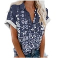 thumbnail image 1 of Birdeem Blouses pour Femmes Blouse Décontractée Imprimée à Manches Courtes, 1 of 12