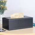 thumbnail image 4 of Acrylic Rectangular PU Leather Tissue Box Cover Holder,Modern Square Facial Tissue Holder Case Dispenser for Home and Car Decoration, 4 of 4