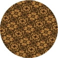 thumbnail image 1 of Ahgly Tapis Rond Lavable en Machine Intérieur Transitionnel Rouge Nuit, 8 Pieds Rond, 1 of 7