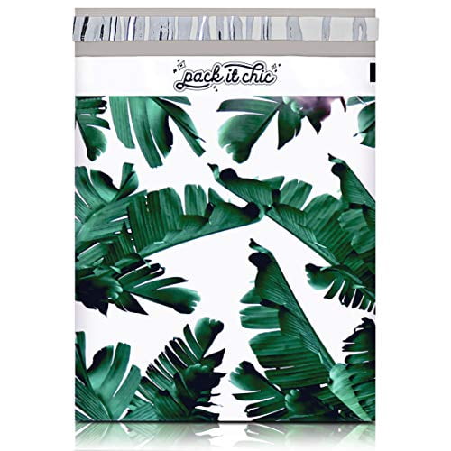 100 10x13 Parrot and Tropical Flower Designer Mailer Poly Shipping Envelope Bags