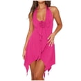 thumbnail image 2 of SMihono Robe d'Été Bohème pour Femmes Grande Taille Mode Décontractée Printemps et Été Camisole Sans Manches Col en V, 2 of 8