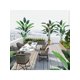 thumbnail image 4 of 6ft/7ft bird of paradise artificial plant con permanent flower: fake palm tree para indoor y outdoor moderno decor, ideal para housewarming gift con 17(20) trunks y faux leaves, 4 of 7