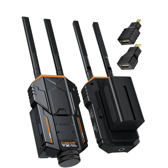 Lemorele Wireless HDMI Video Transmission, Wireless HDMI Receiver and Transmitter with Loop-Out and IR Return, 656ft 1080P HD for Photography, Videography, Live Streaming With 2 batteries