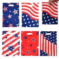 thumbnail image 5 of Tumao 50 Pcs 4th of July Gift Bags with Handle Reusable Plastic American Flag Goodie Bags Independence Day Gift Bag for Patriotic Independence Veterans Memorial Day Party Supplies, 5 of 6
