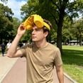 thumbnail image 3 of Visera con forma de mano divertida | Gorra con protección solar original | Gorro ajustable para protegerse del sol, ideal para fiestas de verano, festivales, 3 of 9