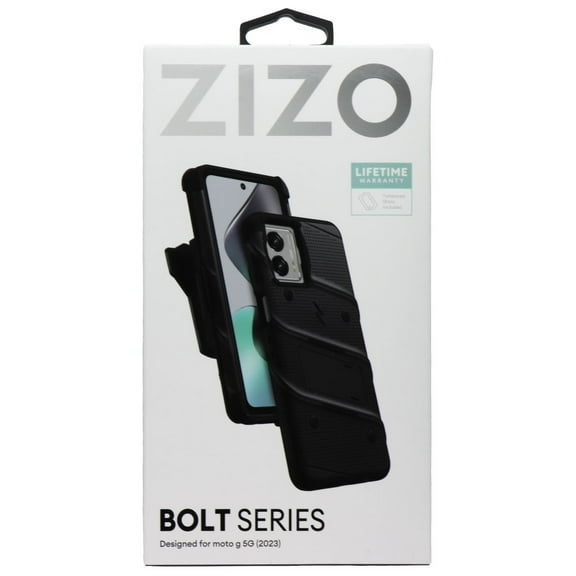 Zizo BOLT Series Case and Holster for Motorola Moto G 5G (2023) - Black