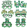 thumbnail image 1 of Yuarrent 6 uds. De gafas del Día de San Patricio, gafas de trébol irlandés, accesorios de fotografía, accesorios de juego de rol, desfile, Kits de decoración para fiestas, 1 of 6