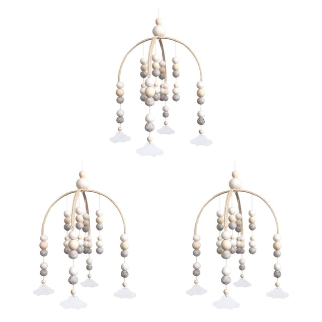 Toystoory Campana de con carillón de viento móvil para decoración colgante infantil Nube de regalo para recién nacido Type1