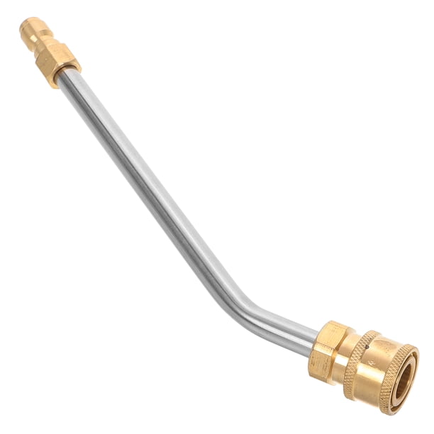 Barra de extensión de lanza rociadora de alta presión curvada de 30 grados Barra de extensión de lanza de repuesto de conexión rápida de 1/4"para limpieza del hogar y del automóvil Riego agrícola