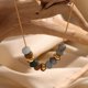 thumbnail image 4 of MamacitaSlay - Colgante de cuentas de piedra natural a la moda, cadena de serpiente fina y redonda, collar de una pieza, joyería de acero inoxidable para mujer, 4 of 5