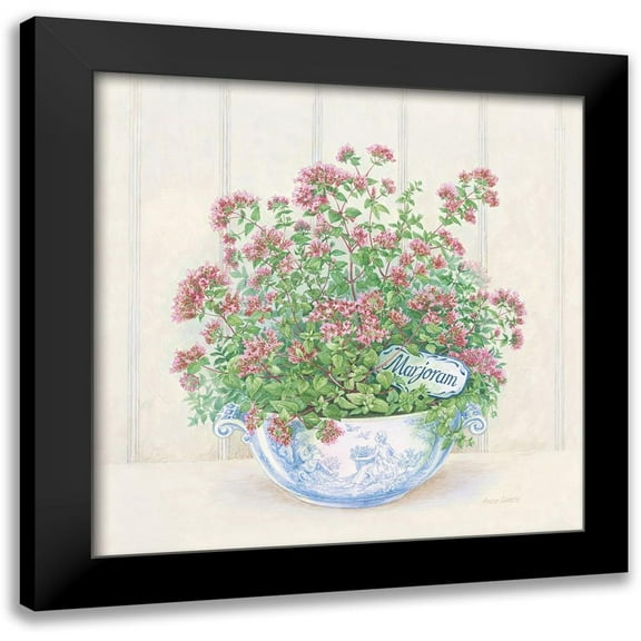 Searle, Anne 12x12 Black Modern Framed Museum Art Print Titled - Marjoram